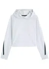 On Studio Hooded Stretch-jersey Sweatshirt In Light Grey