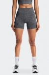 On Studio Knit Bike Shorts In Gray