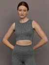On Studio Knit Crop In Gray