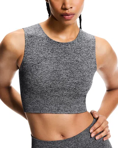On Studio Knit Crop Top In Gray