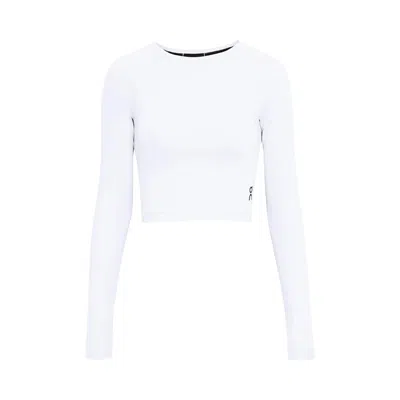 Pre-owned On Studio Lg Tee Crop 'white' | Women's Size L