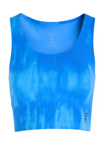 On Studio Printed Stretch-jersey Bra Top