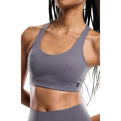 On Studio Racerback Sports Bra In Blue