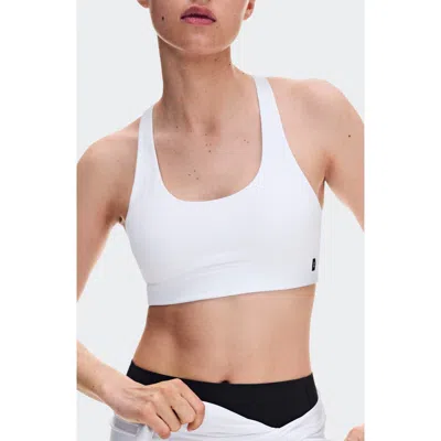 On Studio Racerback Sports Bra In White