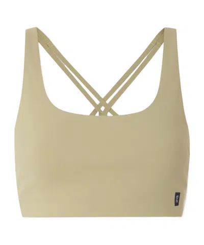 On Studio Recycled Sports Bra In Brown