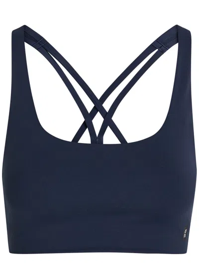 On Studio Stretch-jersey Bra Top In Blue