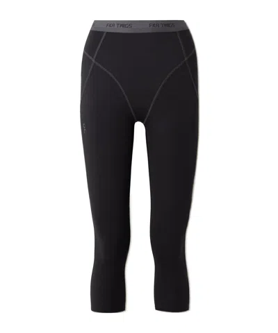 On Studio Stretch Recycled-jersey Leggings In Black
