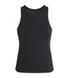 On Studio Vest Top In Black