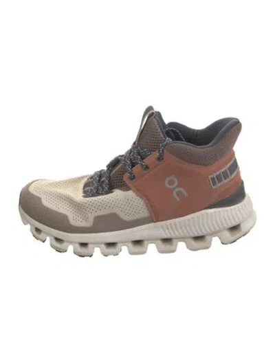 Pre-owned On Suede Colorblock Pattern Sneakers In Brown