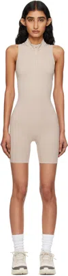 On Taupe Zendaya Editi Gloria Bodysuit In Neutral