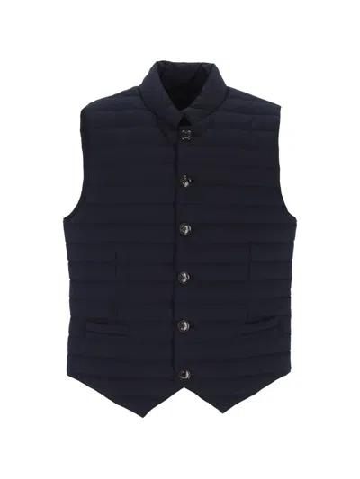 On The Bund Button-down Waistcoat In Blue
