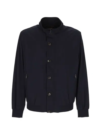 On The Bund Buttoned Jacket In Blue