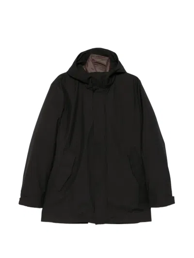 On The Bund Hooded Zip-up Coat In Yellow
