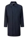 On The Bund Long-sleeves Trench Coat In Blue