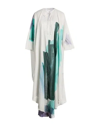 On The Island By Marios Schwab Woman Maxi Dress Dark Green Size 4 Cotton