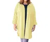On The Plus Side Cotton Collar Long Sleeve Kendall Shirt - Plus In Lemonade In Multi