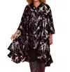 On The Plus Side Eggnog Paint Splatter Birdie Dress - Plus In Black In Black