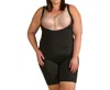 On The Plus Side Full Body Supportwear - Plus Size In Black In Black