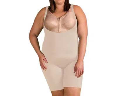 On The Plus Side Full Body Supportwear - Plus Size In Nude In Brown