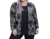 On The Plus Side Layla Twofer Top - Plus In Grey Cheetah In Black