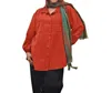 On The Plus Side Long Sleeve Button Up Shirt - Plus In Summer Strawberry In Multi