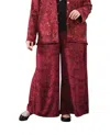 On The Plus Side Maggie Palazzo Pants - Plus In Red Batik