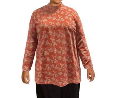 On The Plus Side Mock Turtleneck Long Sleeve Sweater - Plus In Autumn Ivy