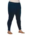 On The Plus Side Plus Size Premium High Rise Denim Jegging In Dark Wash Denim In Multi