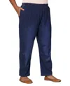 On The Plus Side Plus Size Wide Leg Premium Cotton-blend Denim Jeans In Dark Wash Denim In Multi