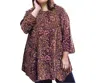 On The Plus Side Printed Matsin Tunic - Plus In Floral Paisley In Multi