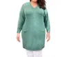 On The Plus Side Pullover Pocket Sweater Dress - Plus Size In Emerald Green In Green
