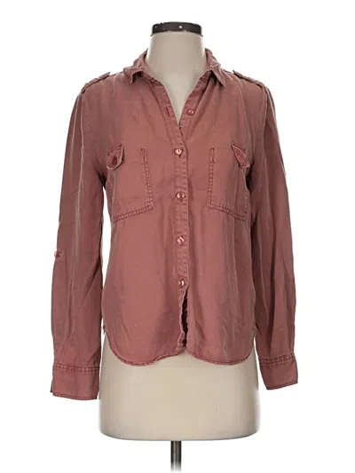 Pre-owned On The Road ... Long Sleeve Button Down Shirt In Brown