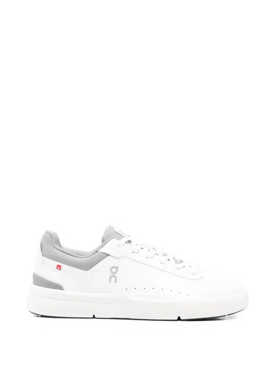 On The Roger Advantage Lace-up Sneakers In White