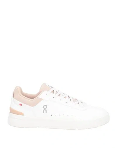 On The Roger Advantage Woman Sneakers White Size 8.5 Textile Fibers, Synthetic Material
