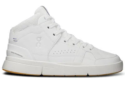 Pre-owned On The Roger Clubhouse Mid (women's) Sneakers In White/feather