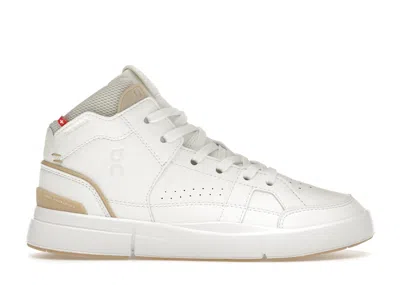 Pre-owned On The Roger Clubhouse Mid (women's) Sneakers In White/savannah