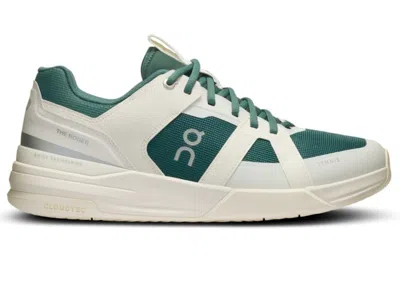 Pre-owned On The Roger Clubhouse Pro Oyster Tennis Club (women's) Sneakers In Ivory/evergreen In Multi