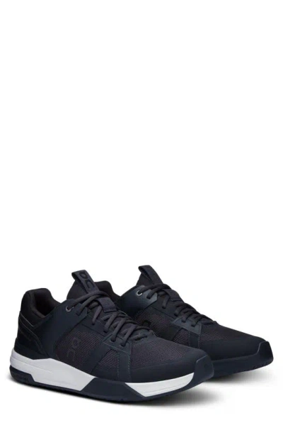 On The Roger Clubhouse Pro Tennis Sneaker In Black/ White