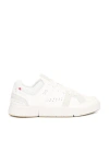 On Roger Federer The Roger Clubhouse Faux Leather, Mesh And Faux Suede Sneakers In White & Sand