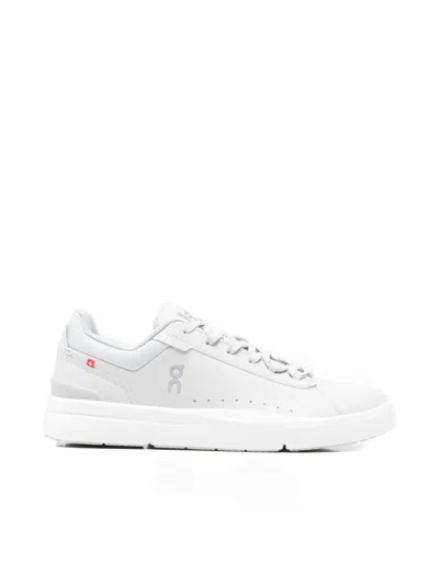 On The Roger Advantage Logo-print Sneakers In White