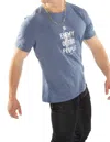 On This Day Enemy Of The People Graphic Tee In Blue Heather