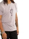 On This Day Exclamation Heart Graphic Short Sleeve Knit Tee In Light Lavender
