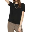 On This Day Linen-blend Tee In Black