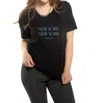 On This Day New York New York Graphic Short Sleeve Knit Tee In Black