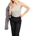 On This Day Ribbed Knit Tank In Misty Blue