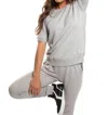 On This Day Short Sleeve French Terry Sweatshirt In Light Grey Heather