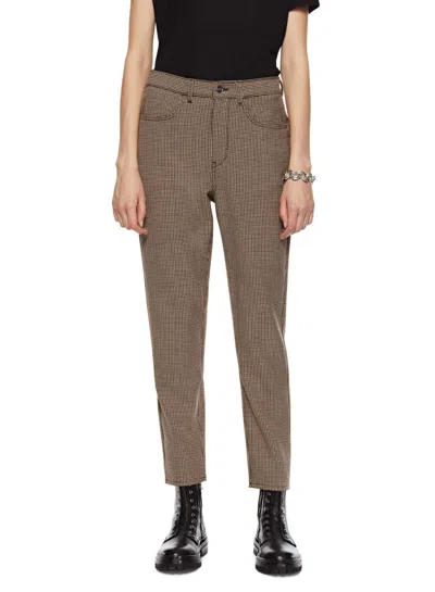 On This Day Tapered Plaid Pants In Khaki Multi