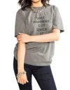 On This Day Unisex Get Over It Graphic Tee In Charcoal Heather