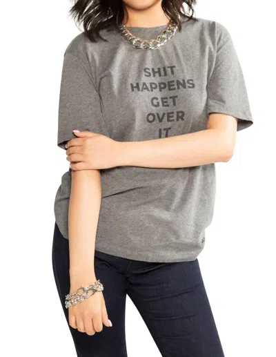 On This Day Unisex Get Over It Graphic Tee In Charcoal Heather