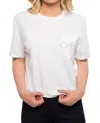 On This Day Women's Graphic Pocket Tee In White